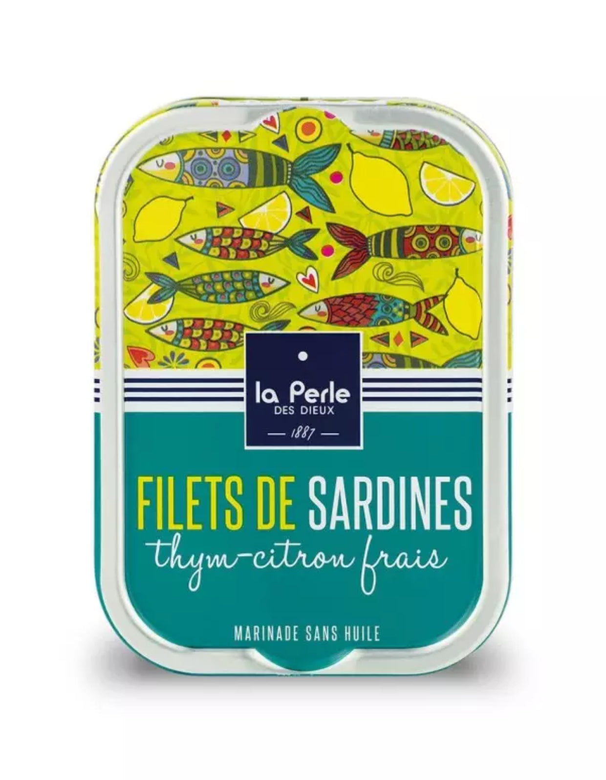 Filets de sardines sans huile au thym et au citron frais